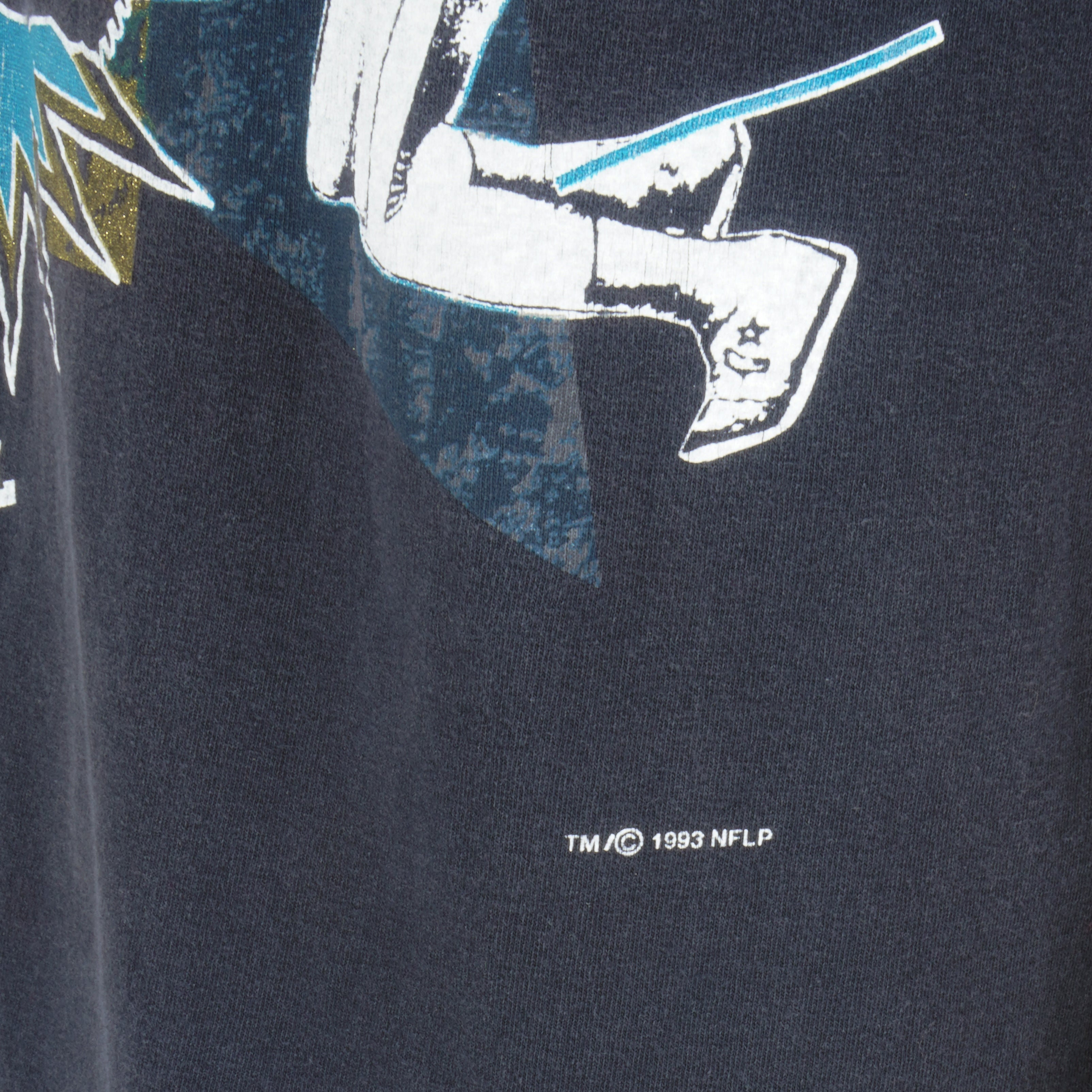 NFL - Jacksonville Jaguars Big Spell-Out T-Shirt 1993 Large Vintage Retro Football