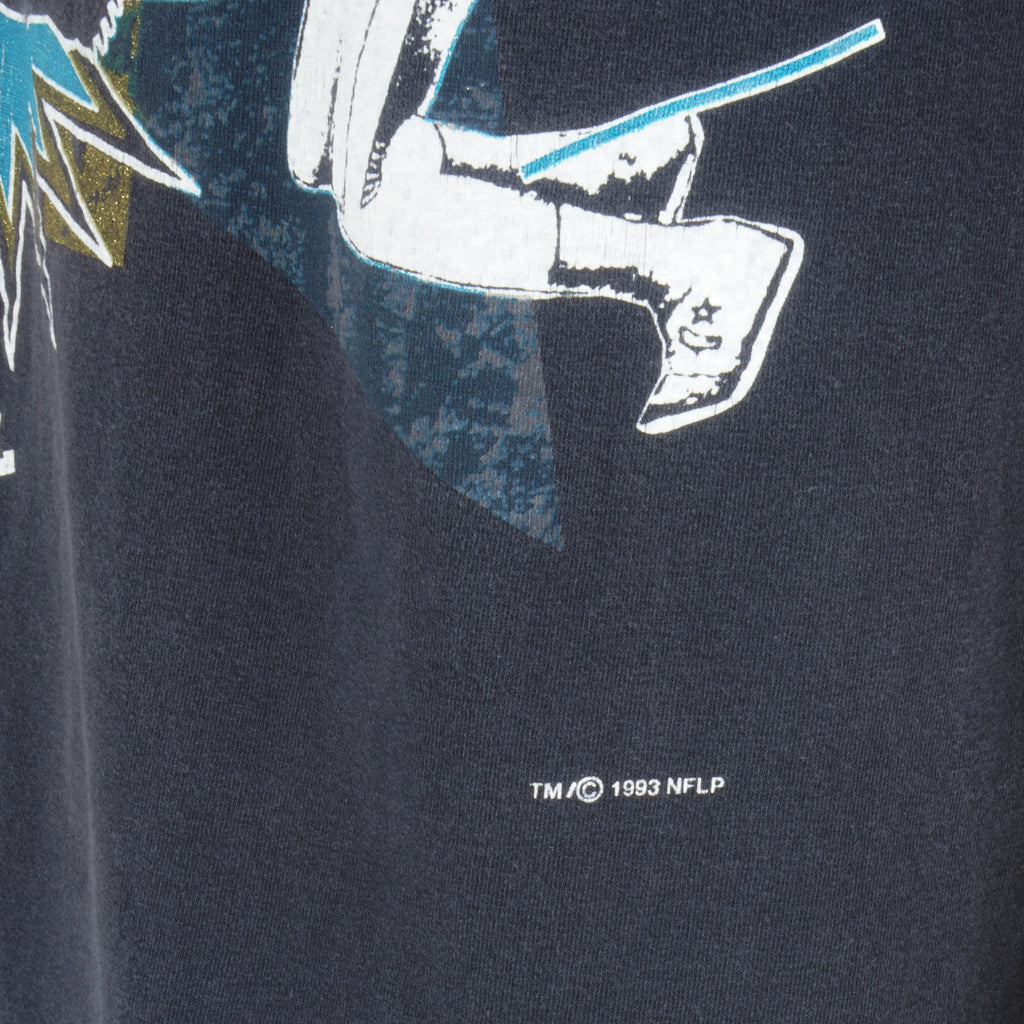 NFL - Jacksonville Jaguars Big Spell-Out T-Shirt 1993 Large Vintage Retro Football