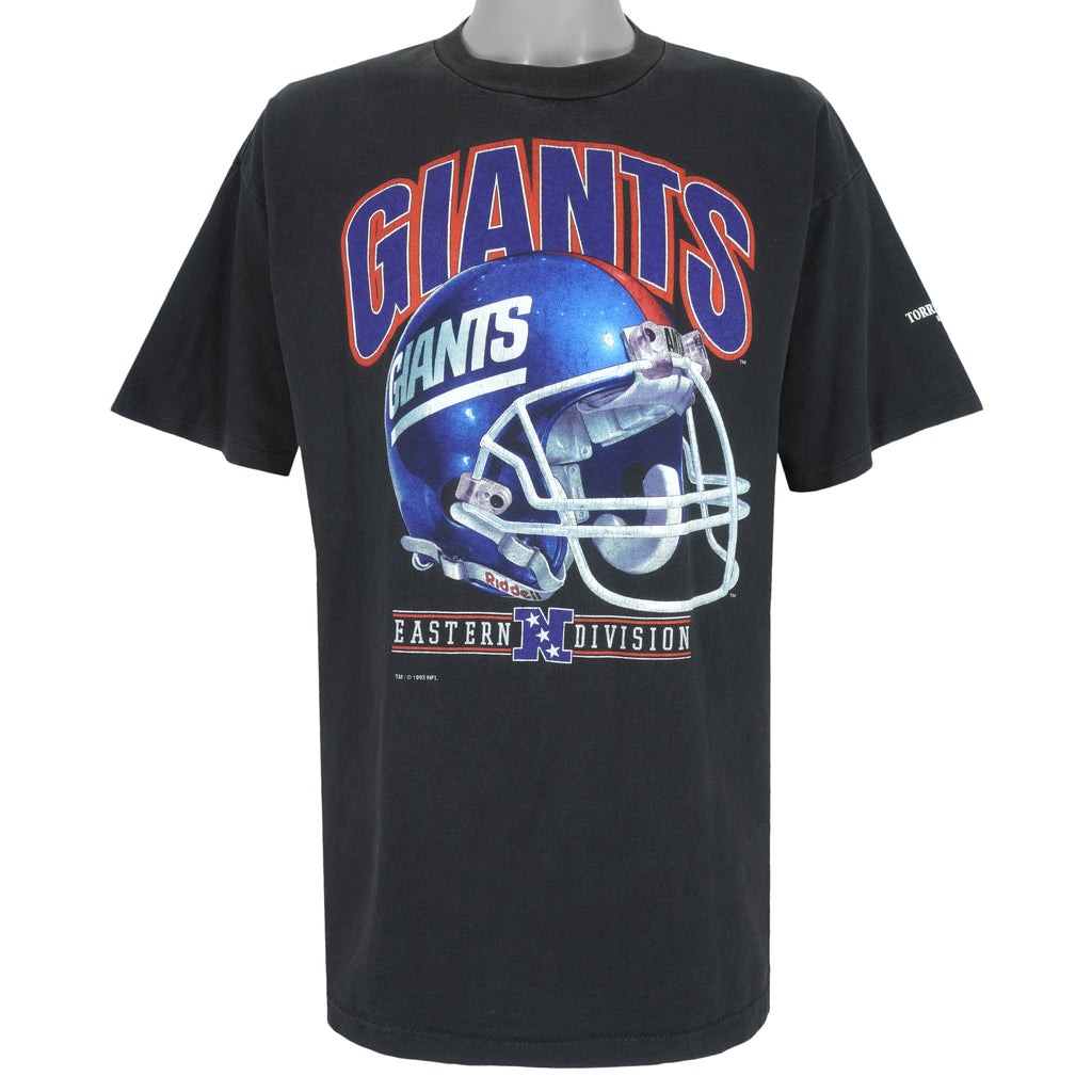 NFL (Salem) - New York Giants Big Logo T-Shirt 1993 X-Large Vintage Retro Football