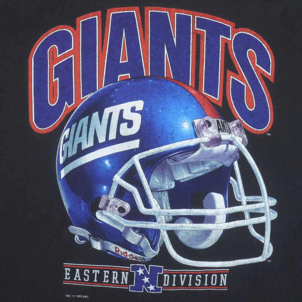 NFL (Salem) - New York Giants Big Logo T-Shirt 1993 X-Large Vintage Retro Football