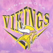 NFL (Nutmeg) - Minnesota Vikings Tie Dye T-Shirt 1994 Large Vintage Retro Football