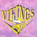 NFL (Nutmeg) - Minnesota Vikings Tie Dye T-Shirt 1994 Large Vintage Retro Football
