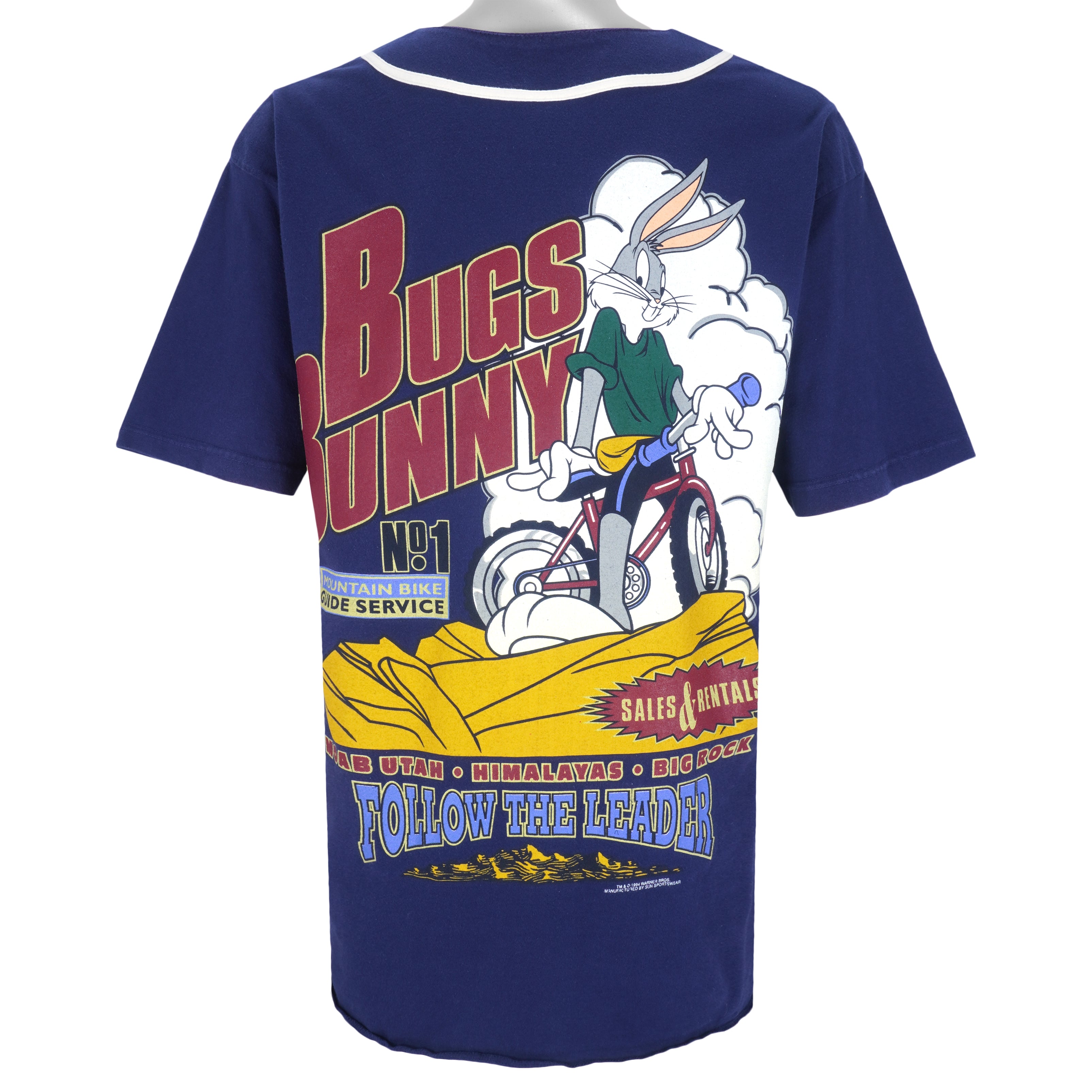 Kansas City Royals Looney Tunes Bugs Bunny Baseball Jersey -   Worldwide Shipping