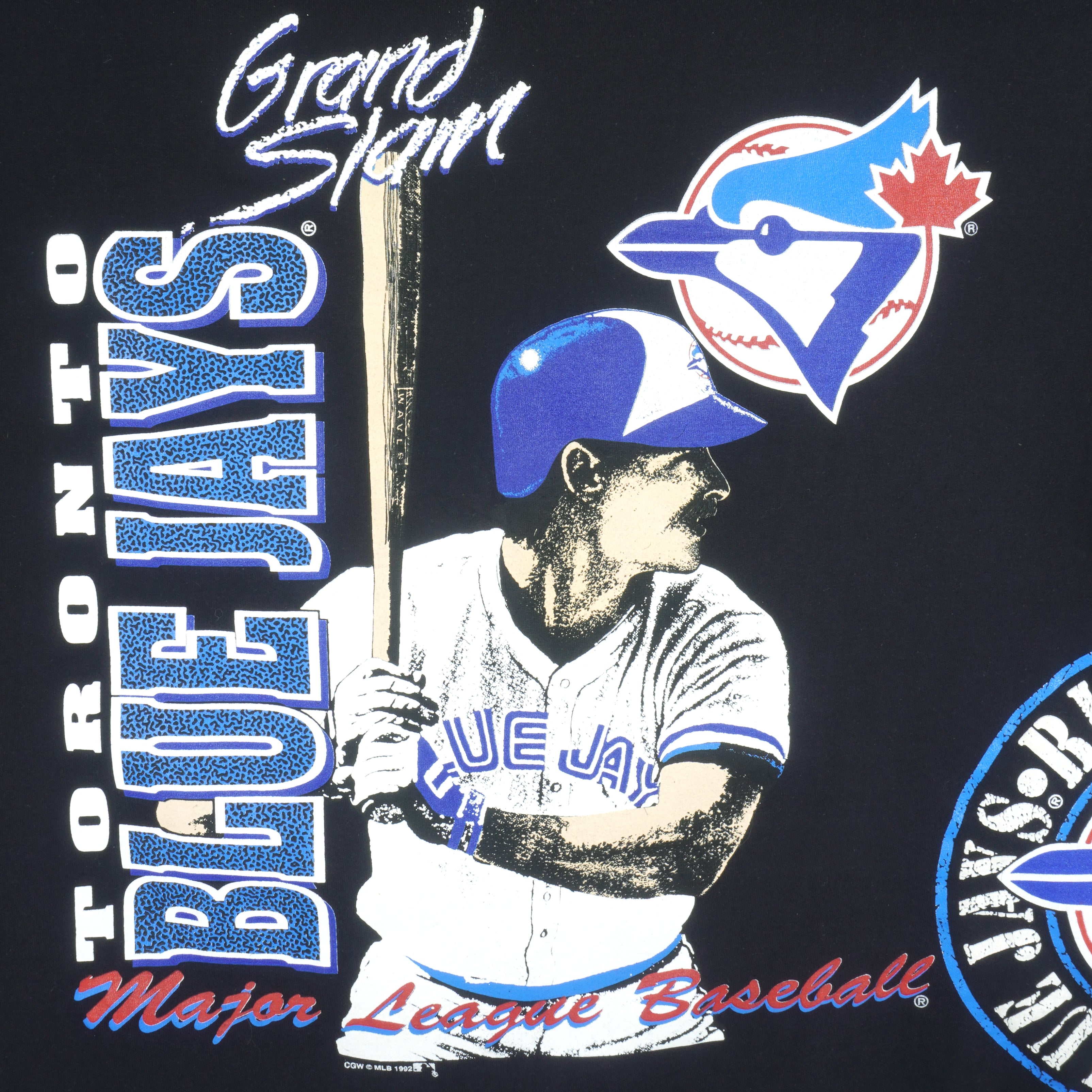 Vintage MLB (Waves) - Toronto Blue Jays Grand Slam T-Shirt 1992 X-Large