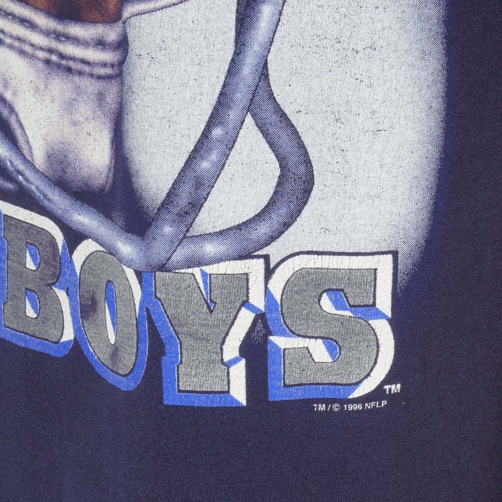 NFL - Dallas Cowboys Big Spell-Out T-Shirt 1996 Large Vintage Retro Football