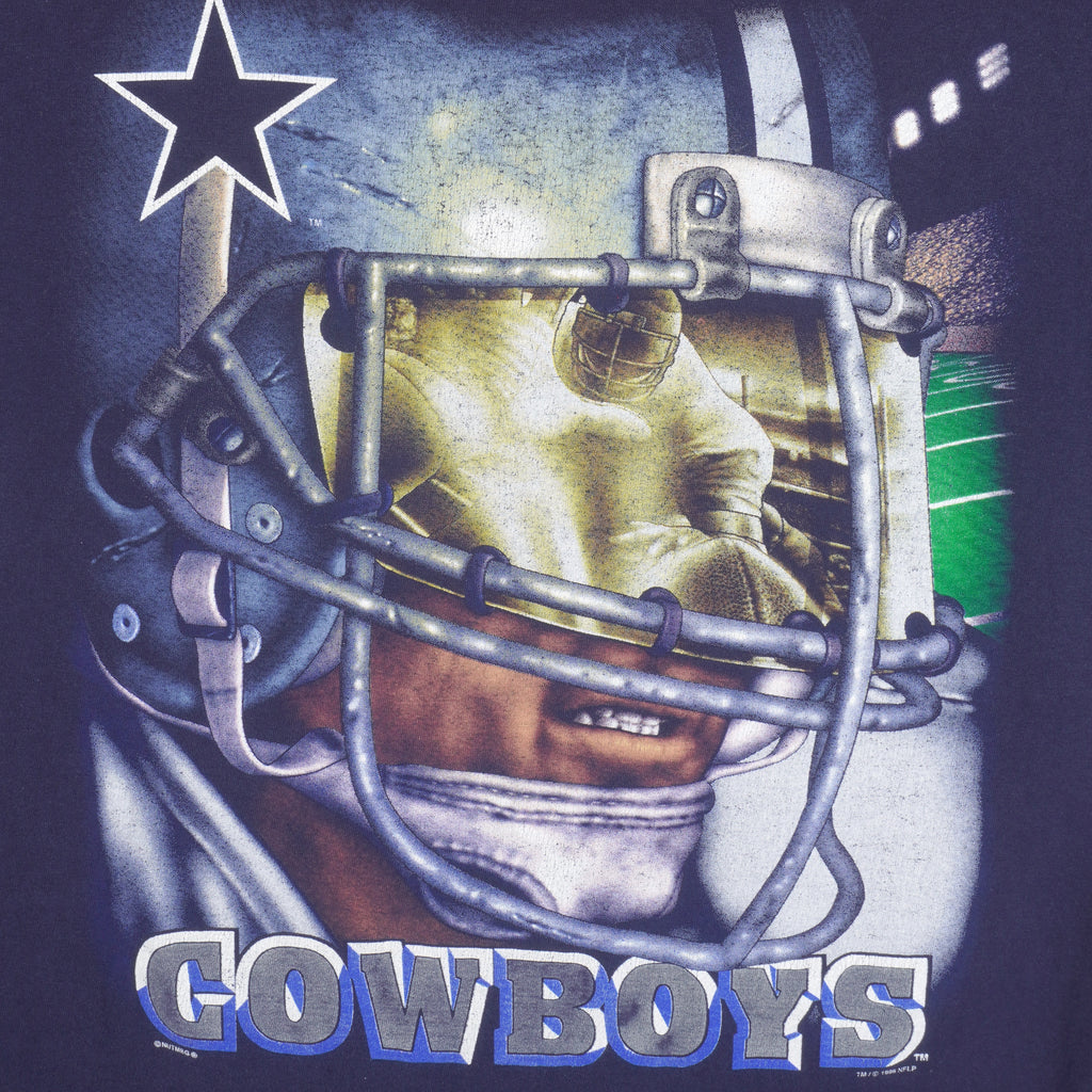 NFL - Dallas Cowboys Big Spell-Out T-Shirt 1996 Large Vintage Retro Football