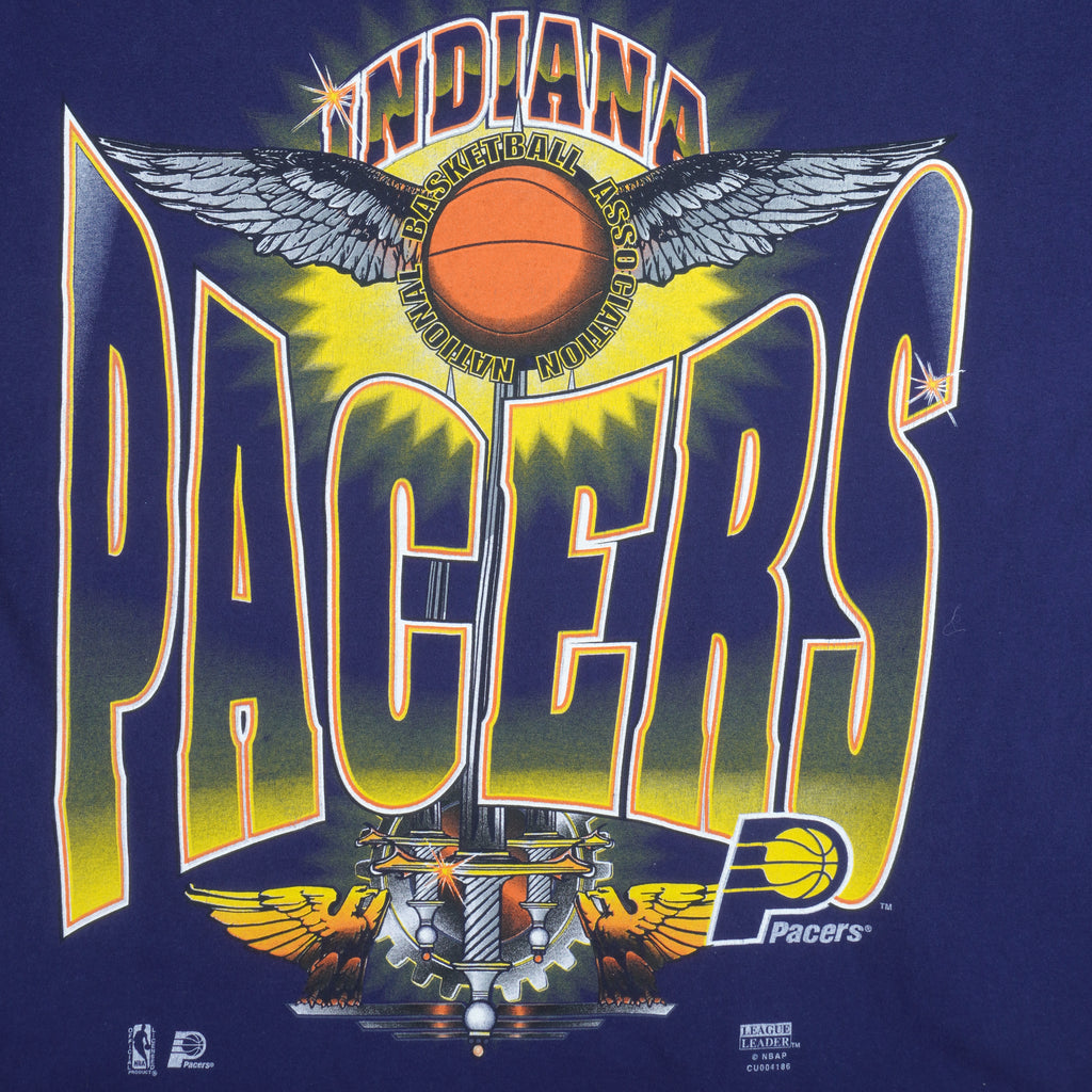NBA - Indiana Pacers Big Spell-Out T-Shirt 1990s X-Large Vintage Retro Basketball
