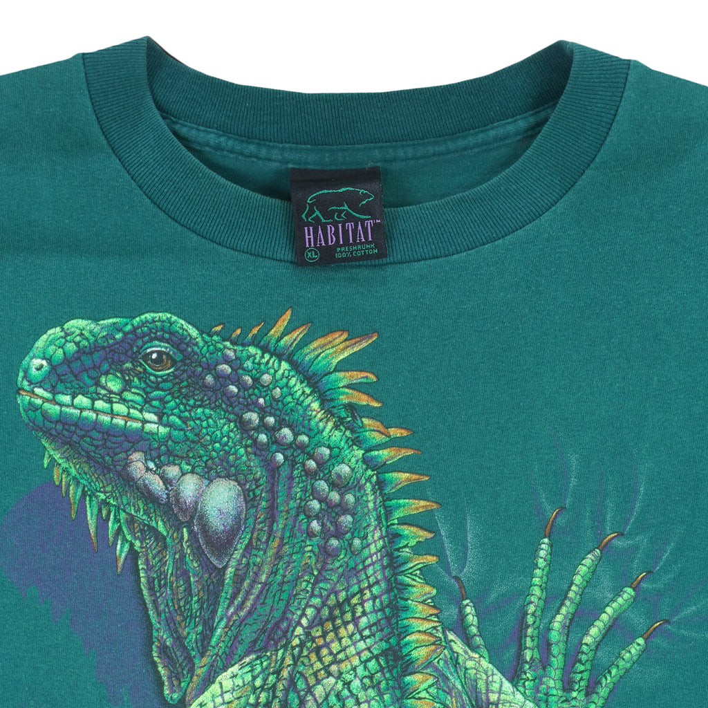 Vintage (Habitat) - Iguana Animal T-Shirt 1990s X-Large Vintage Retro 