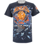 NBA (Tultex) - New York Knicks T-Shirt 1990s Medium Vintage Retro Basketball