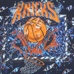 NBA (Tultex) - New York Knicks T-Shirt 1990s Medium Vintage Retro Basketball