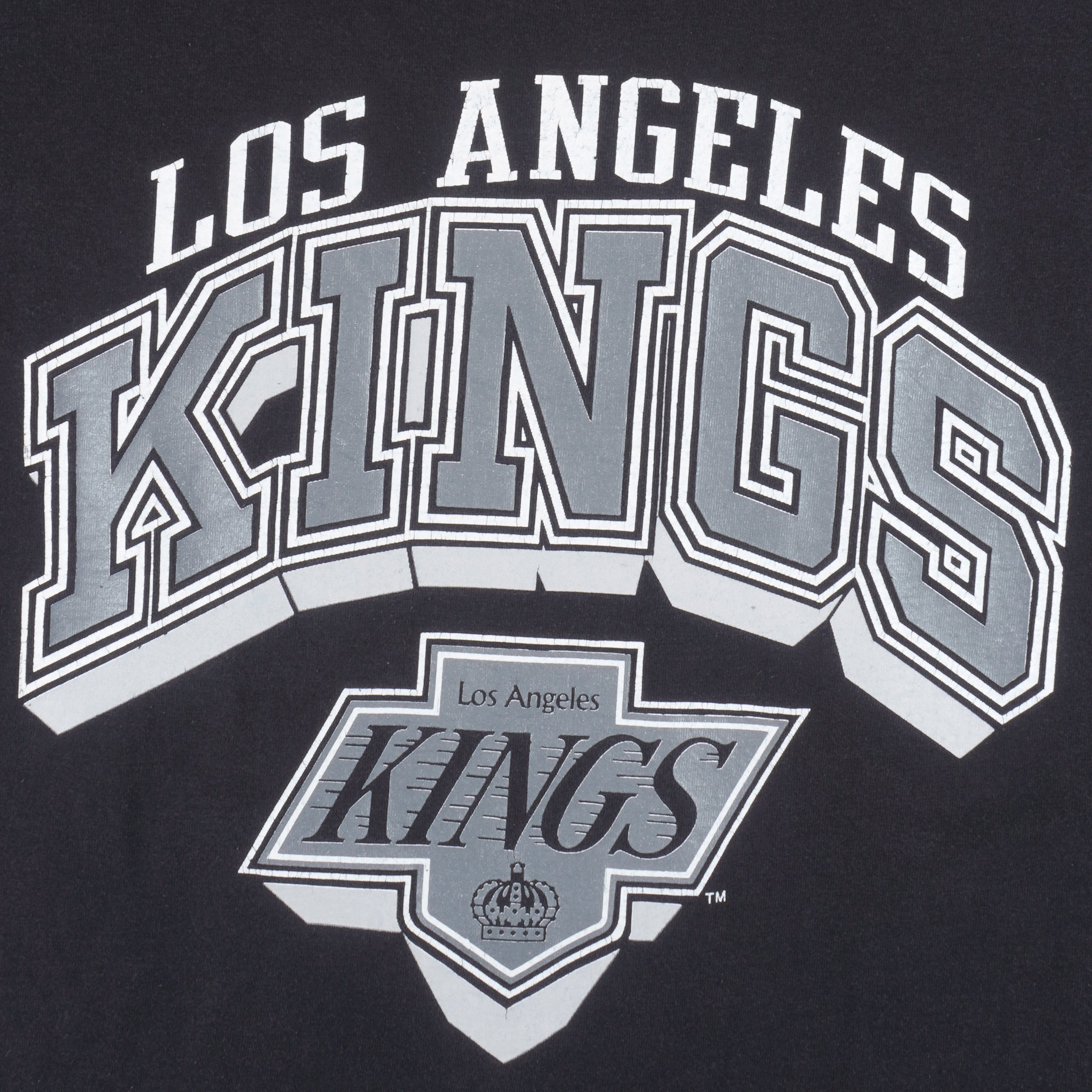 NHL (Tultex) - Los Angeles Kings T-Shirt 1990s X-Large Vintage Retro Hockey