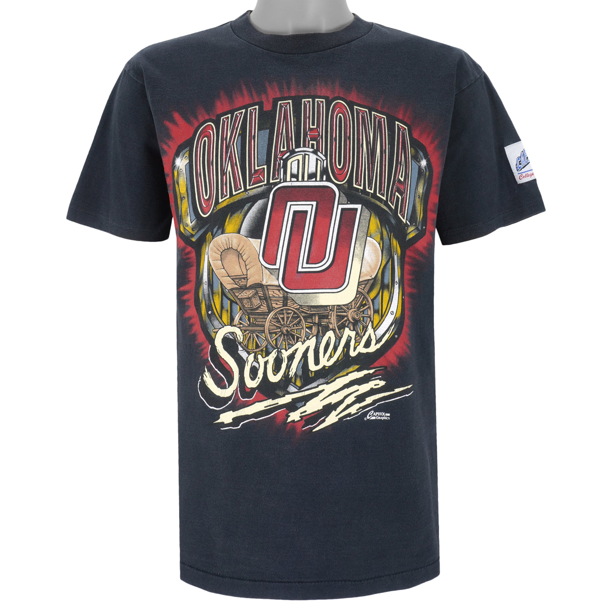 NCAA (Capitol) - Oklahoma Sooners T-Shirt 1990s Large Vintage Retro Football College