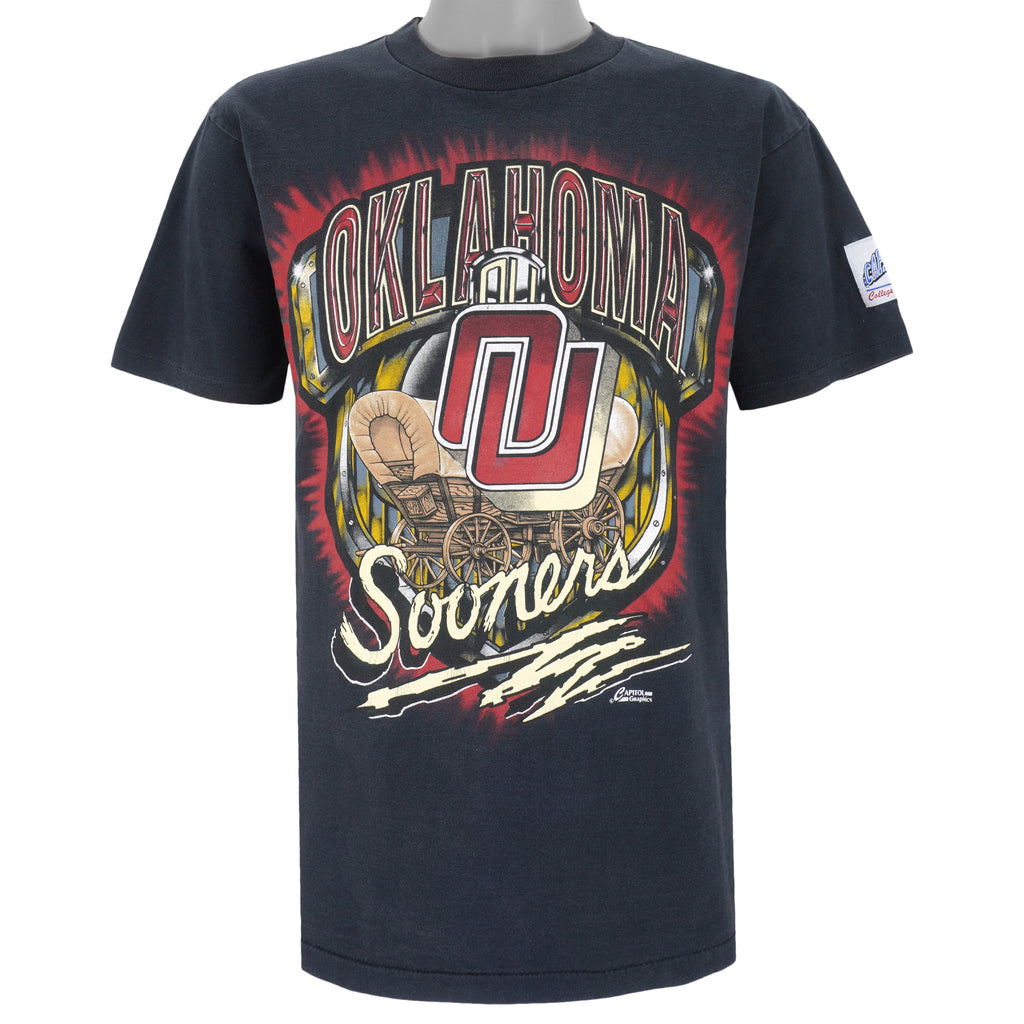 NCAA (Capitol) - Oklahoma Sooners T-Shirt 1990s Large Vintage Retro Football College