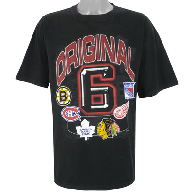 NHL - The Original 6 Hockey Team T-Shirt 1990s Large