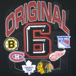NHL - The Original 6 Hockey Team T-Shirt 1990s Large Vintage Retro Hockey