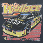 NASCAR - Rusty Wallace No.2 Big Spell-Out T-Shirt 1990 Large Vintage Retro