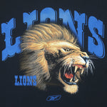 Reebok - Black Lions T-Shirt 1990s Large Vintage Retro Vintage Retro