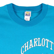 NBA (Competitor) - Charlotte Hornets Zubaz T-Shirt 1990s X-Large Vintage Retro