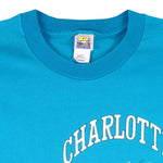 NBA (Competitor) - Charlotte Hornets Zubaz T-Shirt 1990s X-Large Vintage Retro