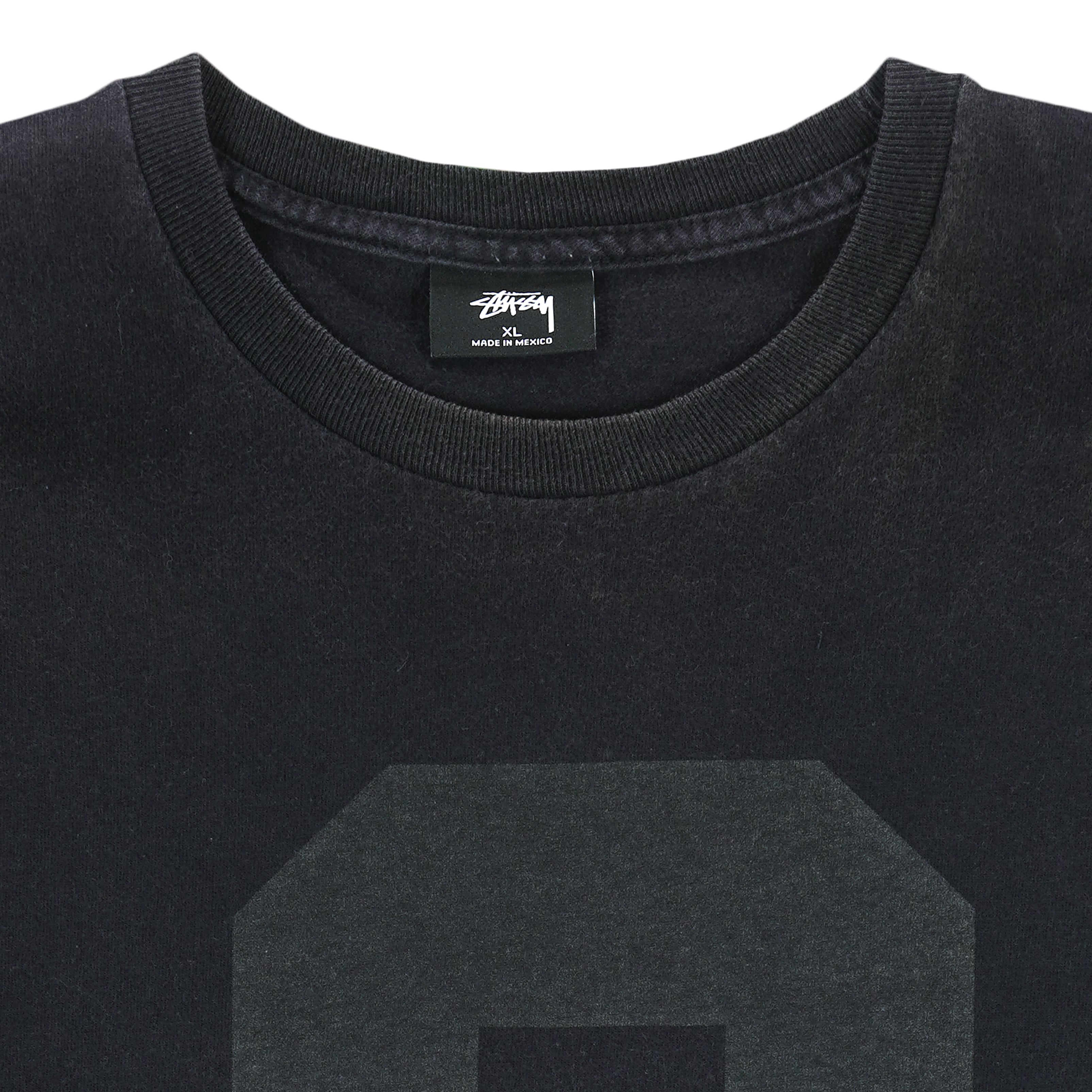 Stussy - Black Spell-Out T-Shirt 1980 X-Large