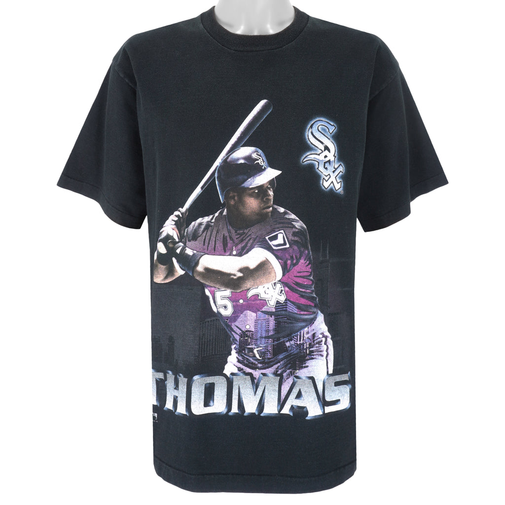 MLB - Chicago White Sox, Frank Thomas Big Logo T-Shirt 1990s X-Large Vintage Retro Baseball