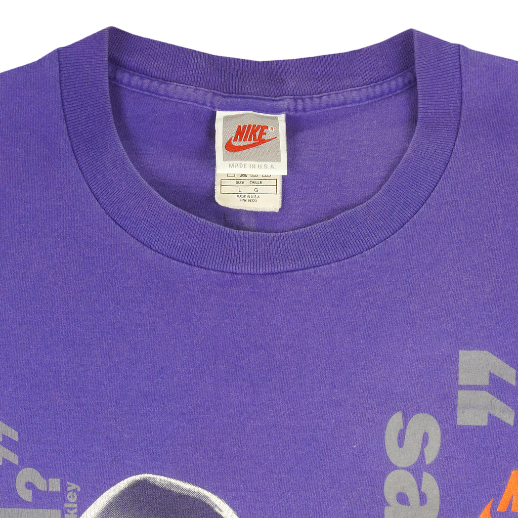 Nike - Charles Barkley Say What Free Speech T-Shirt 1990s Large Vintage Retro Basketball