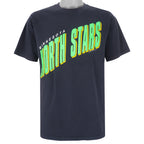 NHL - Minnesota North Stars Big Spell-Out T-Shirt 1989 X-Large Vintage Retro Hockey