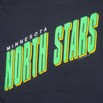 NHL - Minnesota North Stars Big Spell-Out T-Shirt 1989 X-Large Vintage Retro Hockey