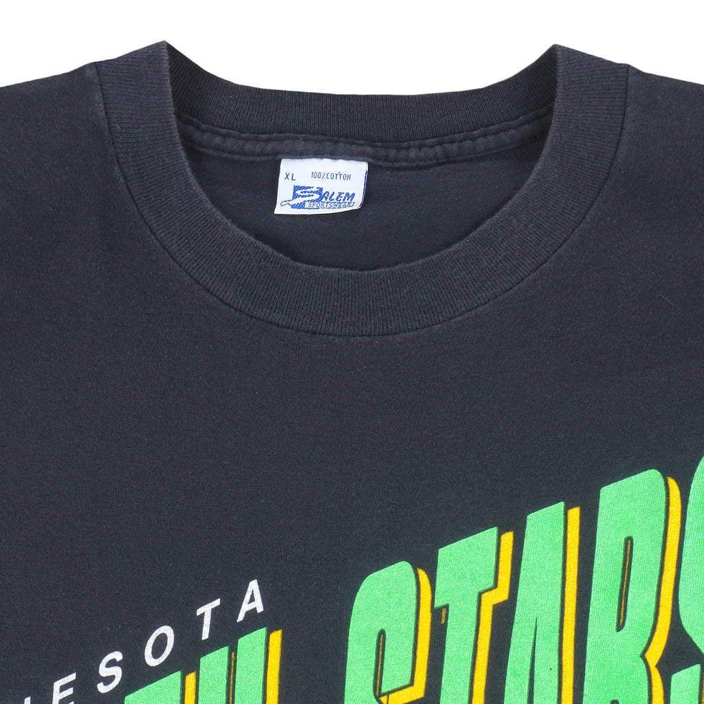 NHL - Minnesota North Stars Big Spell-Out T-Shirt 1989 X-Large Vintage Retro Hockey