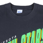 NHL - Minnesota North Stars Big Spell-Out T-Shirt 1989 X-Large Vintage Retro Hockey