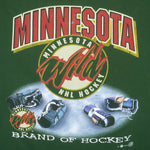 NHL - Minnesota Wild Big Spell-Out T-Shirt 2000s X-Large Vintage Retro Hockey