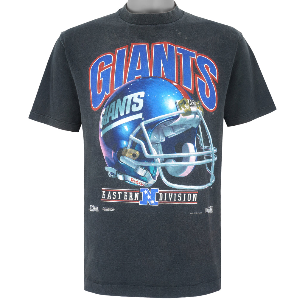 NFL (Salem) - New York Giants Big Logo T-Shirt 1992 Large Vintage Retro Football