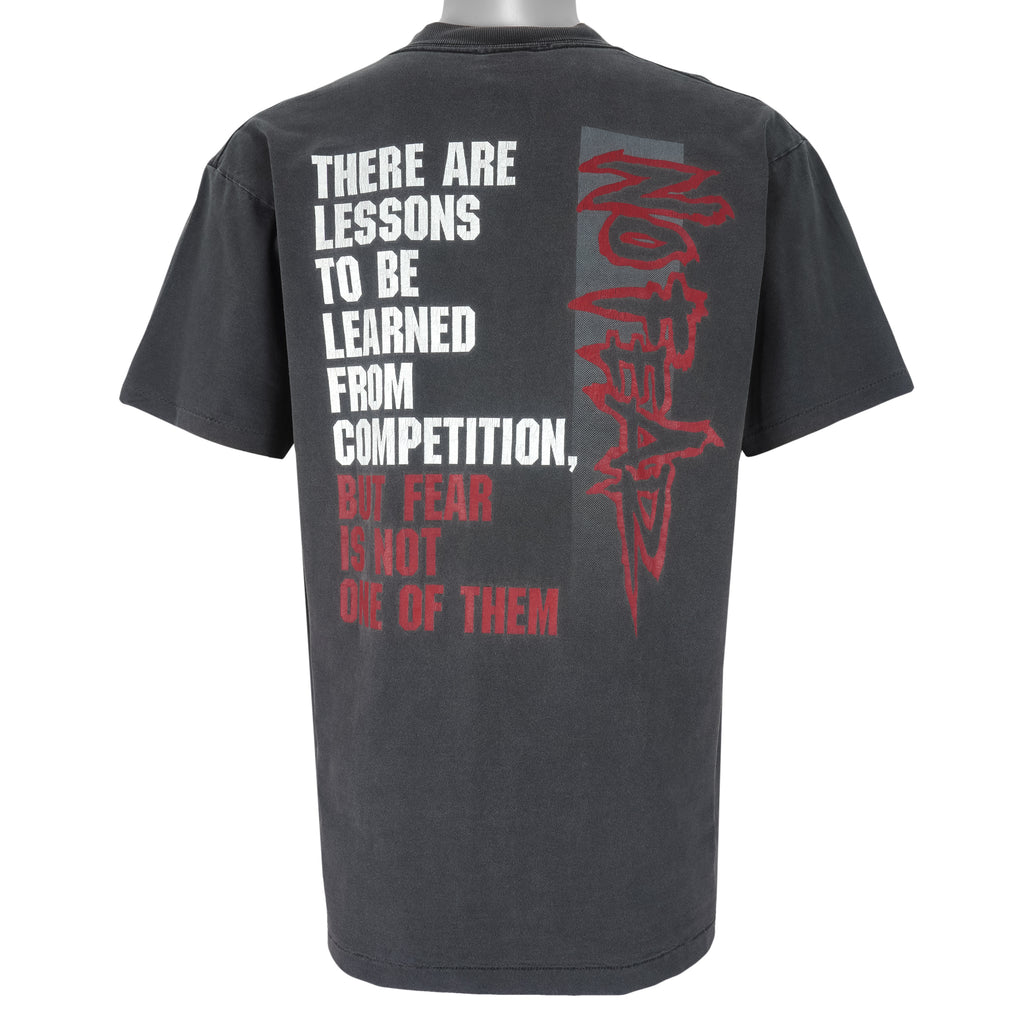 Vintage (No Fear) - There Are Lessens To Be Learn From Competition T-Shirt 1990s Large Vintage Retro