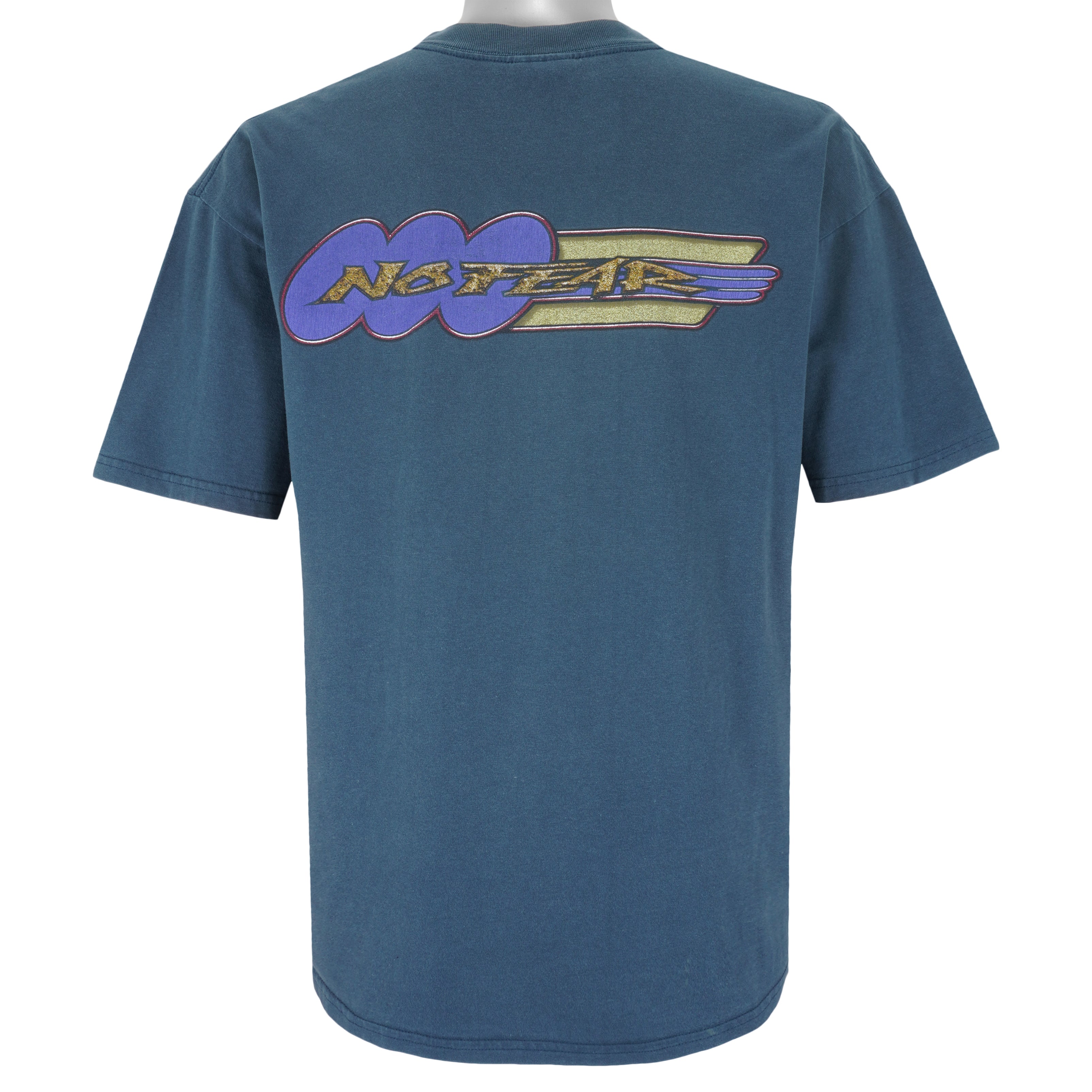 Vintage (No Fear) - Big Spell-Out T-Shirt 1990s X-Large Vintage Retro