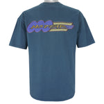 Vintage (No Fear) - Blue Spell-Out T-Shirt 1990s X-Large