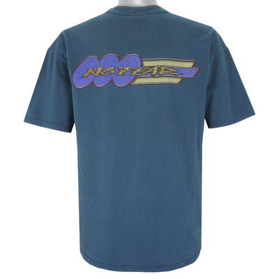 Vintage (No Fear) - Blue Spell-Out T-Shirt 1990s X-Large