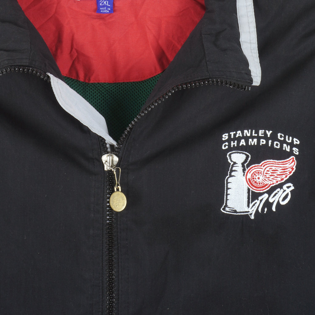 Starter - Detroit Red Wings Zip-Up Jacket 1990s XX-Large Vintage Retro Hockey
