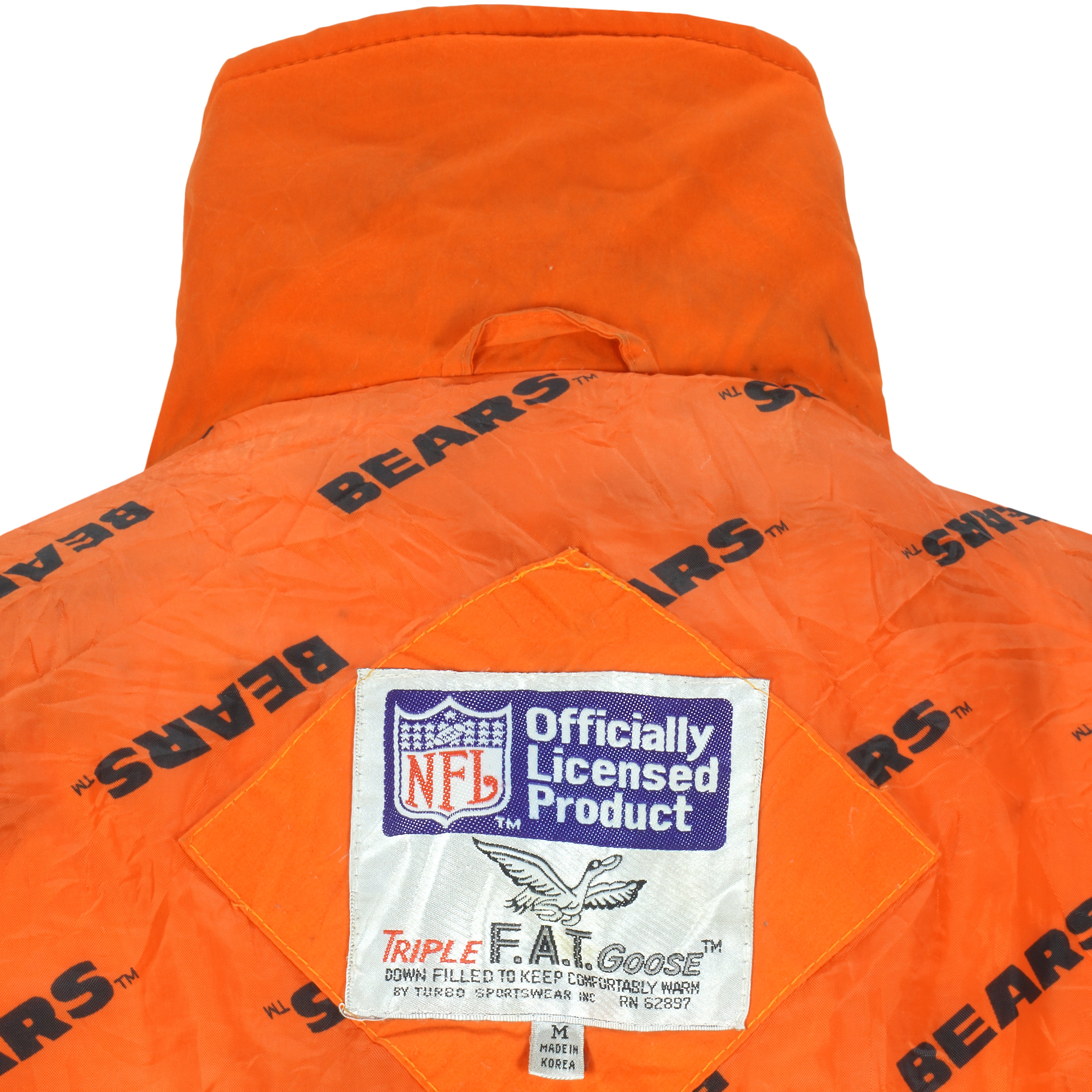 NFL - Chicago Bears Monogram Reversible Jacket 1990s Medium