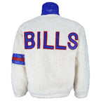 NFL (Spirit) - Buffalo Bills Big Spell-Out Fleece Jacket 1990s Small Vintage Retro Football
