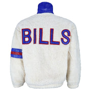 NFL (Spirit) - Buffalo Bills Big Spell-Out Fleece Jacket 1990s Small Vintage Retro Football