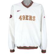 Reebok - San Francisco 49ers Spell-Out Windbreaker 1990s X-Large Vintage Retro Football