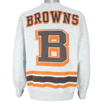 NFL (Salem) - Cleveland Browns Crew Neck Sweatshirt 1990s Large Vintage Retro Football