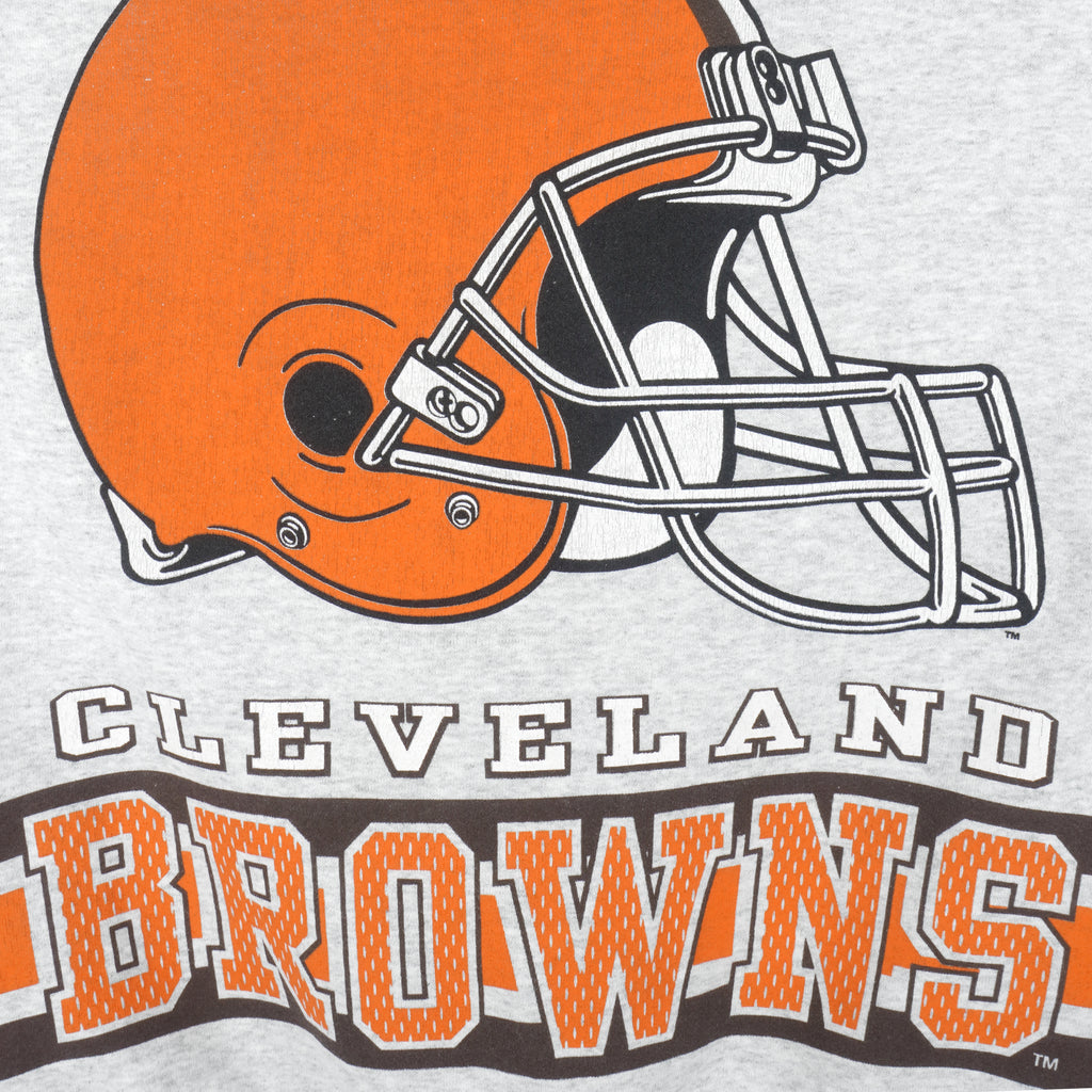 NFL (Salem) - Cleveland Browns Crew Neck Sweatshirt 1990s Large Vintage Retro Football