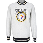 NFL - Pittsburgh Steelers Big Logo Crew Neck Sweatshirt 1990s Medium Vintage Retro Football