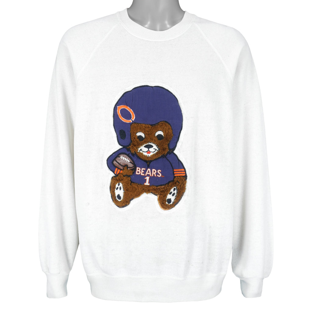 NFL (Nutmeg) - Chicago Bears Crew Neck Sweatshirt 1990s X-Large Vintage Retro Football