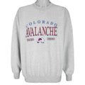 NHL (Lee) - Colorado Avalanche Embroidered Sweatshirt 1990s X-Large Vintage Retro Hockey