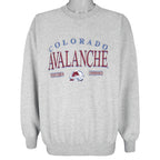 NHL (Lee) - Colorado Avalanche Embroidered Sweatshirt 1990s X-Large Vintage Retro Hockey