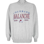 NHL (Lee) - Colorado Avalanche Embroidered Sweatshirt 1990s X-Large Vintage Retro Hockey