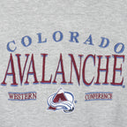 NHL (Lee) - Colorado Avalanche Embroidered Sweatshirt 1990s X-Large Vintage Retro Hockey