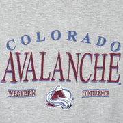 NHL (Lee) - Colorado Avalanche Embroidered Sweatshirt 1990s X-Large Vintage Retro Hockey